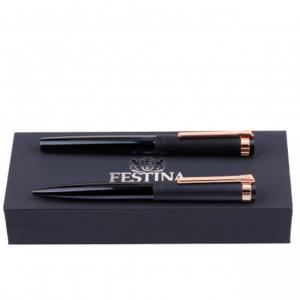 Комплект ролер и химикалка Prestige Rose Gold Navy