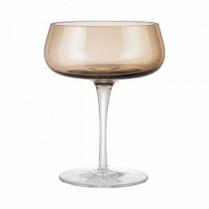 Комплект от 2 бр чаши за шампанско BELO - цвят опушено кафяво (Coffee)
