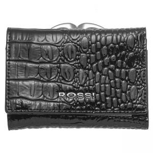 Дамско портмоне цвят черен крокодил - ROSSI