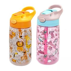 Nerthus Детска бутилка от тритан с дръжка “ДЖУНГЛА“ - 450 мл.