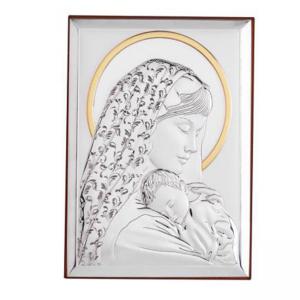 Посребрена икона Богородица