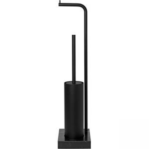 BLOMUS Комплект стойка за тоалетна хартия + четка MODO - цвят черен