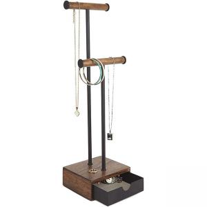 UMBRA Органайзер за бижута и аксесоари “PILLAR“ - черен / орех