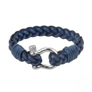 Мъжка кожена гривна SILVER FLAME