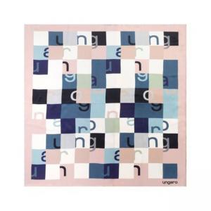 Копринен шал Ada Light Pink/multi