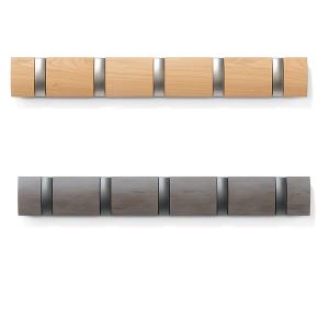 UMBRA Закачалка за стена с 5 бр. закачалки “FLIP“