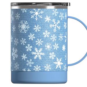 ASOBU Термочаша с керамично покритие “ULTIMATE“ - 360 мл - цвят син/снежинки