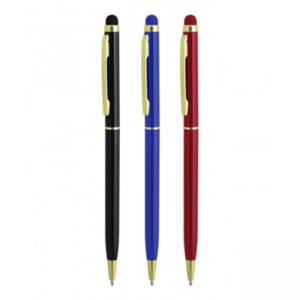 Тънка химикалка със стилус (gold)