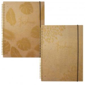 Тетрадка A4 PPL Kraft Gold спирала