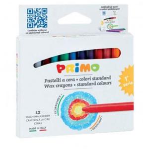 Пастел восъчен, 12 основни цвята Ø 90 x 85 мм