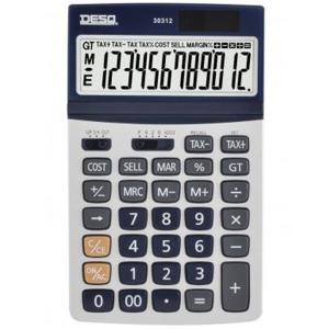 Калкулатор 12 разр., 179x111x26, бизнес, син метален