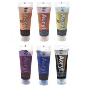 Акрилна боя металикова Bronze 75 мл, в пластм.тубички