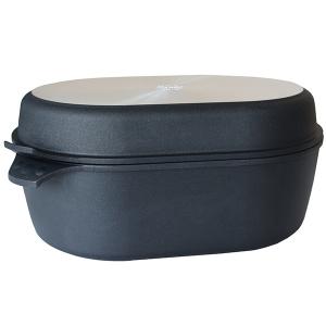 SKK Тава голяма с капак 10 л. - 42х29 см.