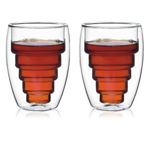 FAUBOURG Сет от 2 бр. двустенни стъклени чаши “BISTRO“ - 250 мл.