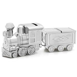 ZILVERSTAD Детска касичка с кутийки за зъбче и кичур “Локомотив“ - цвят сребро