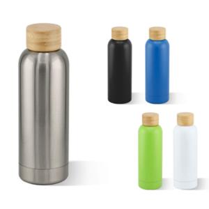 Термос с бамбукова капачка