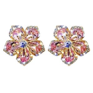 Сребърни обеци "Кристално цвете"