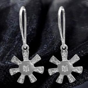 Сребърни обеци "Розета от Плиска"