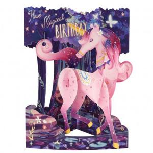 3D Картичка Magical Birthday - Unicorn, Swing Cards