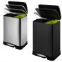 EKO Кош за разделно събиране на отпадъци с педал “NEO-CUBE“ - 28 л. + 18 л