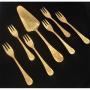 HERDMAR Прибори за торта “SANTAMARTA“ - 7 части - позлатени