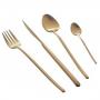HERDMAR Прибори за хранене “STICK“- 24 части - позлатени мат