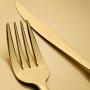 HERDMAR Прибори за хранене “STICK“- 24 части - позлатени мат