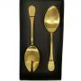 HERDMAR Прибори за салата “BETTY“- 2 части - позлатени мат