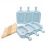 Nerthus Комплект силиконови форми за сладолед с 50 бр. дървени клечки