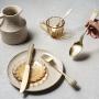HERDMAR Прибори за хранене “OSIER“- 24 части - позлатени мат