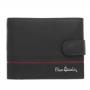 Мъжки портфейл с хоризонтална червена черта със закопчалка PIERRE CARDIN