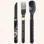 Комплект за хранене Akinod Straight Cutlery 12H34, Catwoman