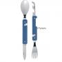 Комплект за хранене Akinod Multifunction Cutlery 13H25, Blue Aluminium