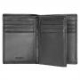 Вертикален портфейл за карти Trifold Classic Smooth Black