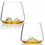 Комплект чаши за уиски Alaskan Maker TOPOGRAPHIC Grand Canyon & Matterhorn, 2 броя