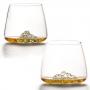 Комплект чаши за уиски Alaskan Maker TOPOGRAPHIC Everest & Mont Blanc, 2 броя