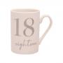 Керамична чаша, 18 годишнина, 310мл