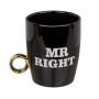 Комплект керамичини чаши Mr Right & Mrs Always Right, 370мл