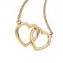 Колие с медальон Chocli Преплетени сърца