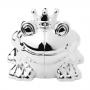 Касичка Bambino Frog with Crown, посребрена