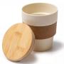 Еко чаша с бамбуков капак и корков захват