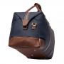 Пътна чанта Button Navy & Brown