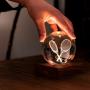 GINGKO 3D Смарт лампа “Amber Crystal“ - Тенис ракети