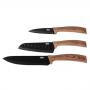 MAKU Комплект ножове с черно острие - 3бр.