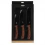 MAKU Комплект ножове с черно острие - 3бр.