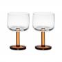 MAKU Комплект 2 бр чаши за вино със столче - 280мл.