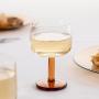 MAKU Комплект 2 бр чаши за вино със столче - 280мл.