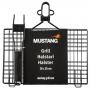 MUSTANG Решетка / скара за барбекю с незалепващо покритие и мобилна дръжка - 36 х 35 см.