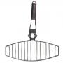 MUSTANG Решетка / скара за риба за барбекю с незалепващо покритие и мобилна дръжка - 24 х 41 см.