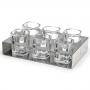 LEOPOLD VIENNA К-т чаши за шотове 6бр със стоманена табла